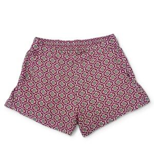 Old Navy "Playa" High Rise Purple Flower Print 4” Shorts | Women’s M